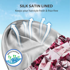 INNELO satin-lined interior reduces frizz and tangles while showering.