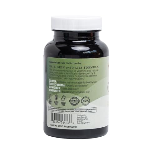 Inner Glow capsules closeup highlighting biotin and collagen ingredients