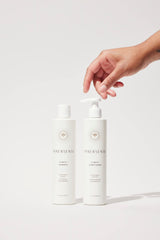 INNERSENSE Clarity Hairbath label-detail highlights natural, non-toxic ingredients and fragrance-free formula
