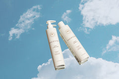 INNERSENSE Clarity Hairbath pump-application demonstrates gentle cleanse for allergy-prone users