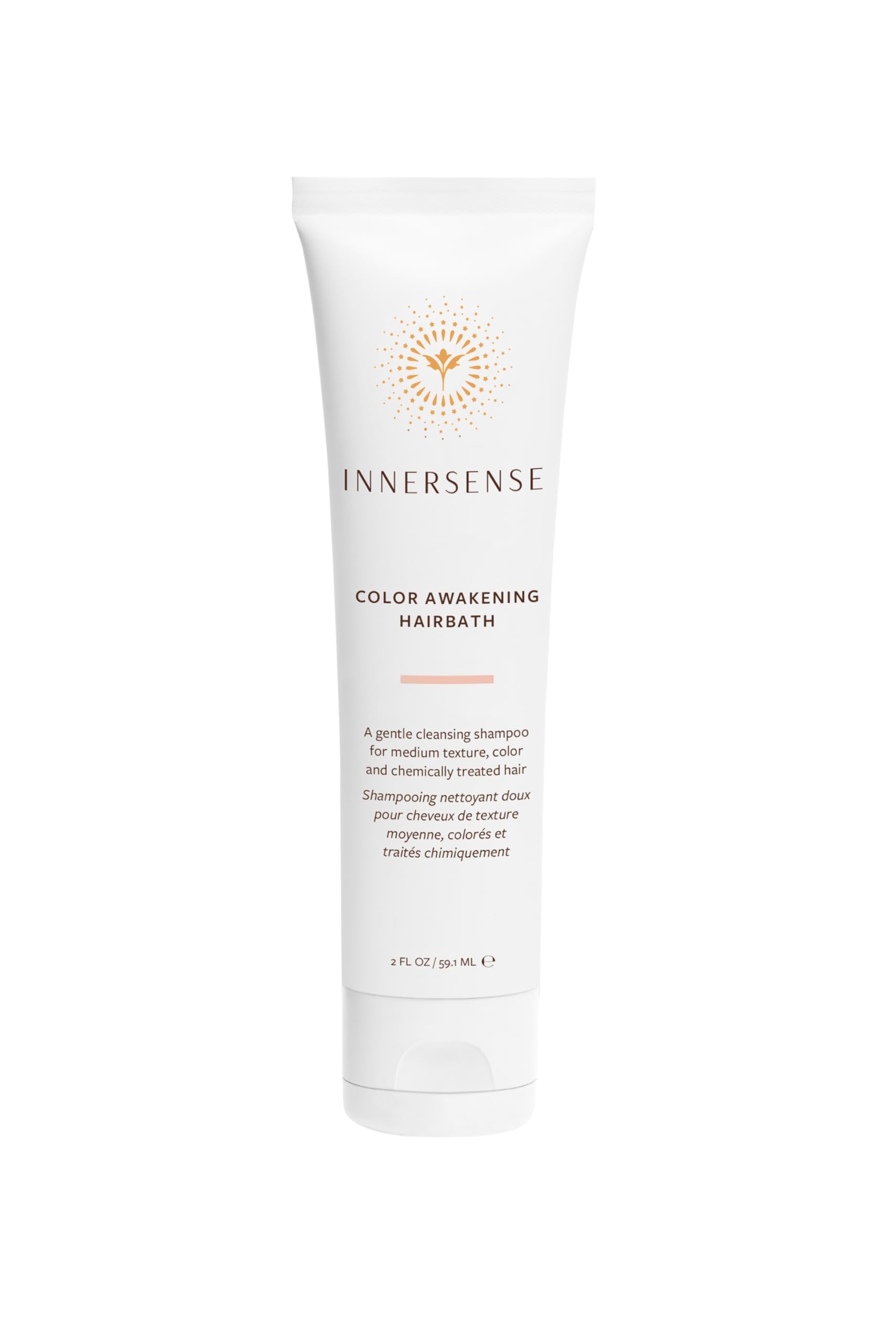 INNERSENSE Radiance Conditioner bottle, moisturizes and protects color-treated hair.