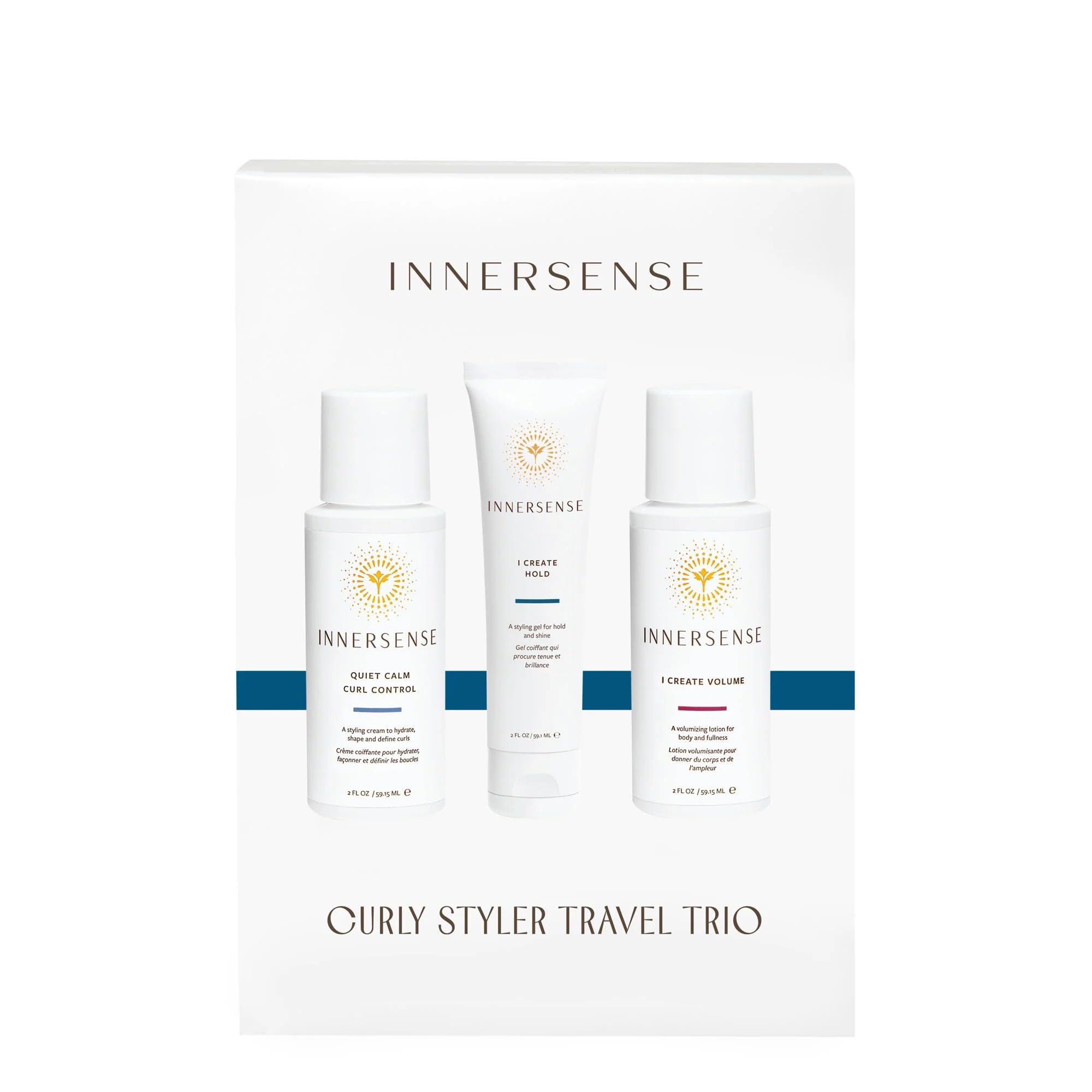 Frizz-control look with Curly Styler Trio for controlled, defined curls.