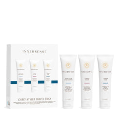 INNERSENSE Curly Styler gel pump defines curls on the go with aloe and honey.