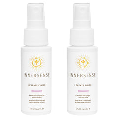 INNERSENSE Finish Spray mist on wet hair for flexible hold and natural shine