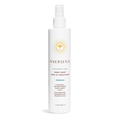 INNERSENSE fragrance-free Sweet Spirit Leave-In bottle ready for detangling and hydration