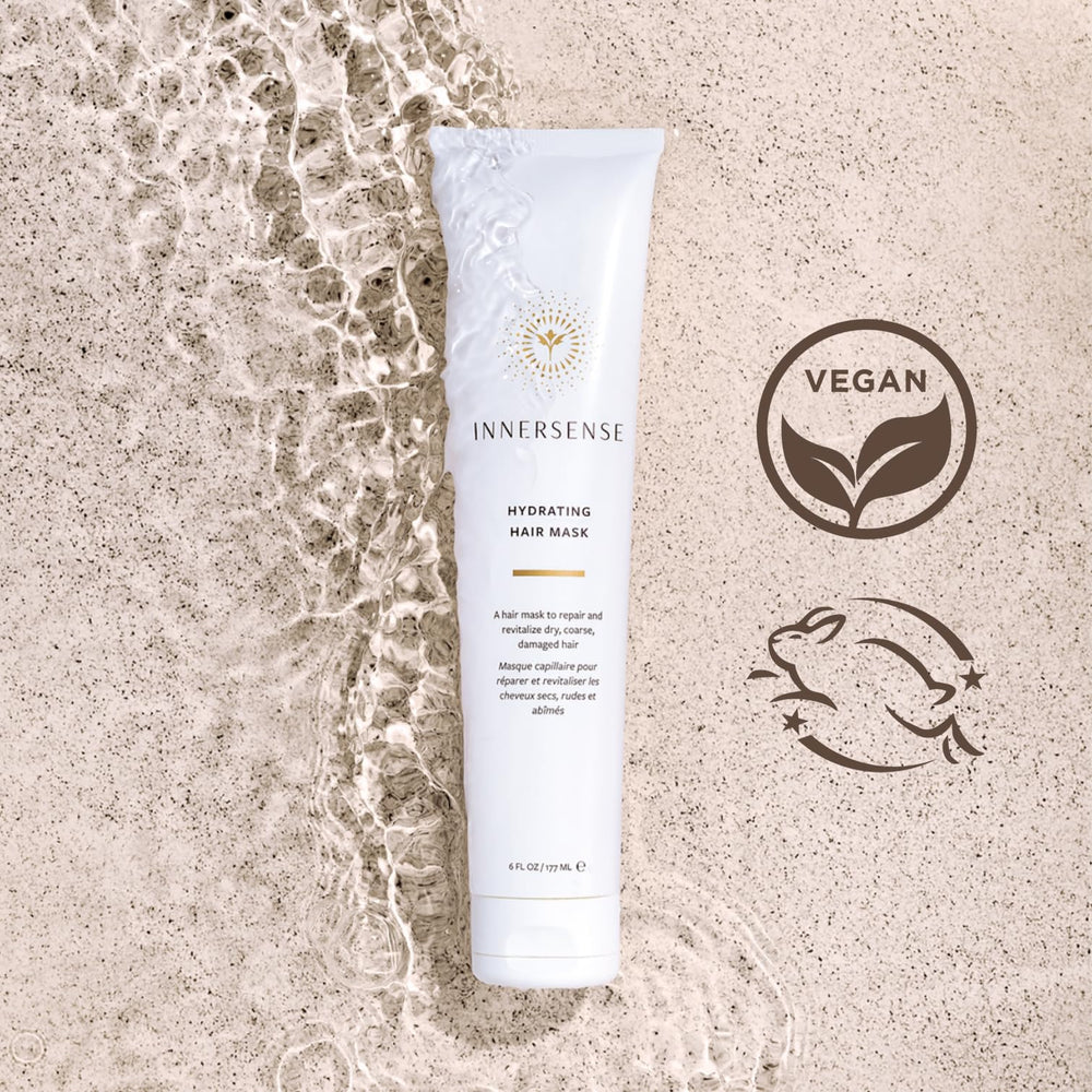 INNERSENSE hair mask application damp hair - easy weekly treatment