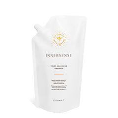 INNERSENSE Color Awakening Hairbath pump bottle showing convenient color care during cleansing.