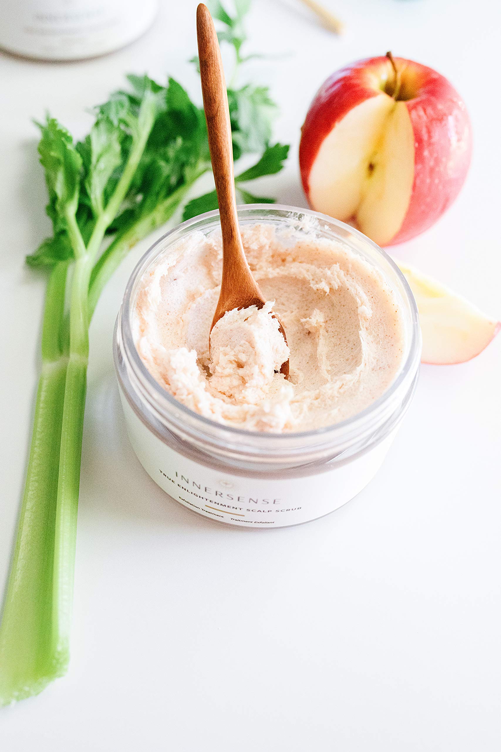 Innersense Hawaiian Red Salt jar illustrating mineral-rich exfoliation
