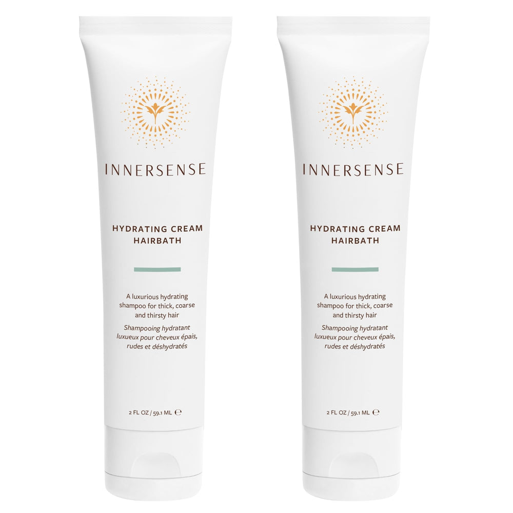 INNERSENSE Hydrating Cream Hairbath bottle for smooth, moisturized hair.
