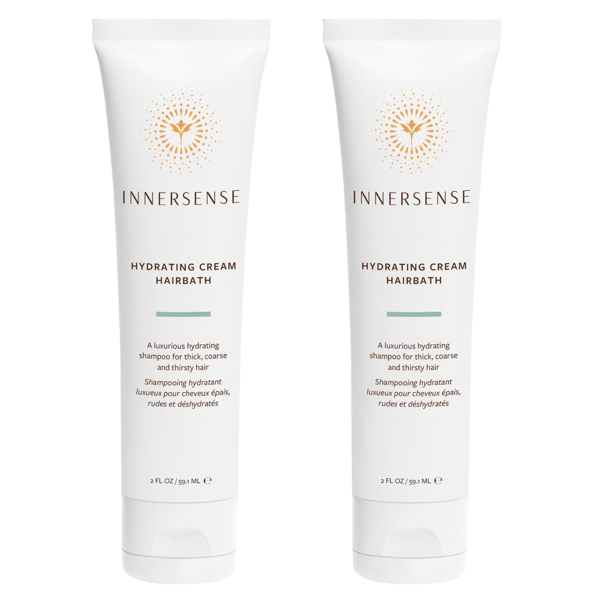 INNERSENSE Hydrating Cream Hairbath bottle for smooth, moisturized hair.