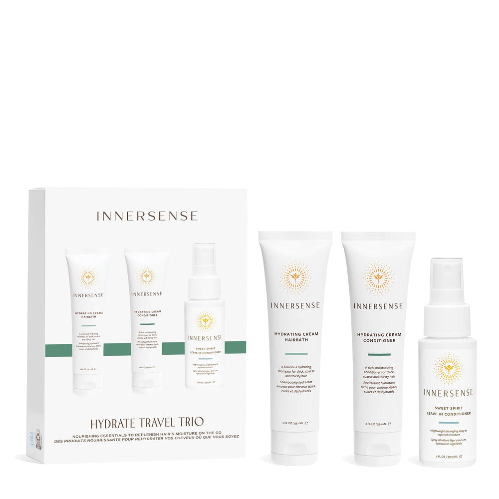 INNERSENSE Hydrating Cream Hairbath bottle — sulfate-free cleanse for dry hair.