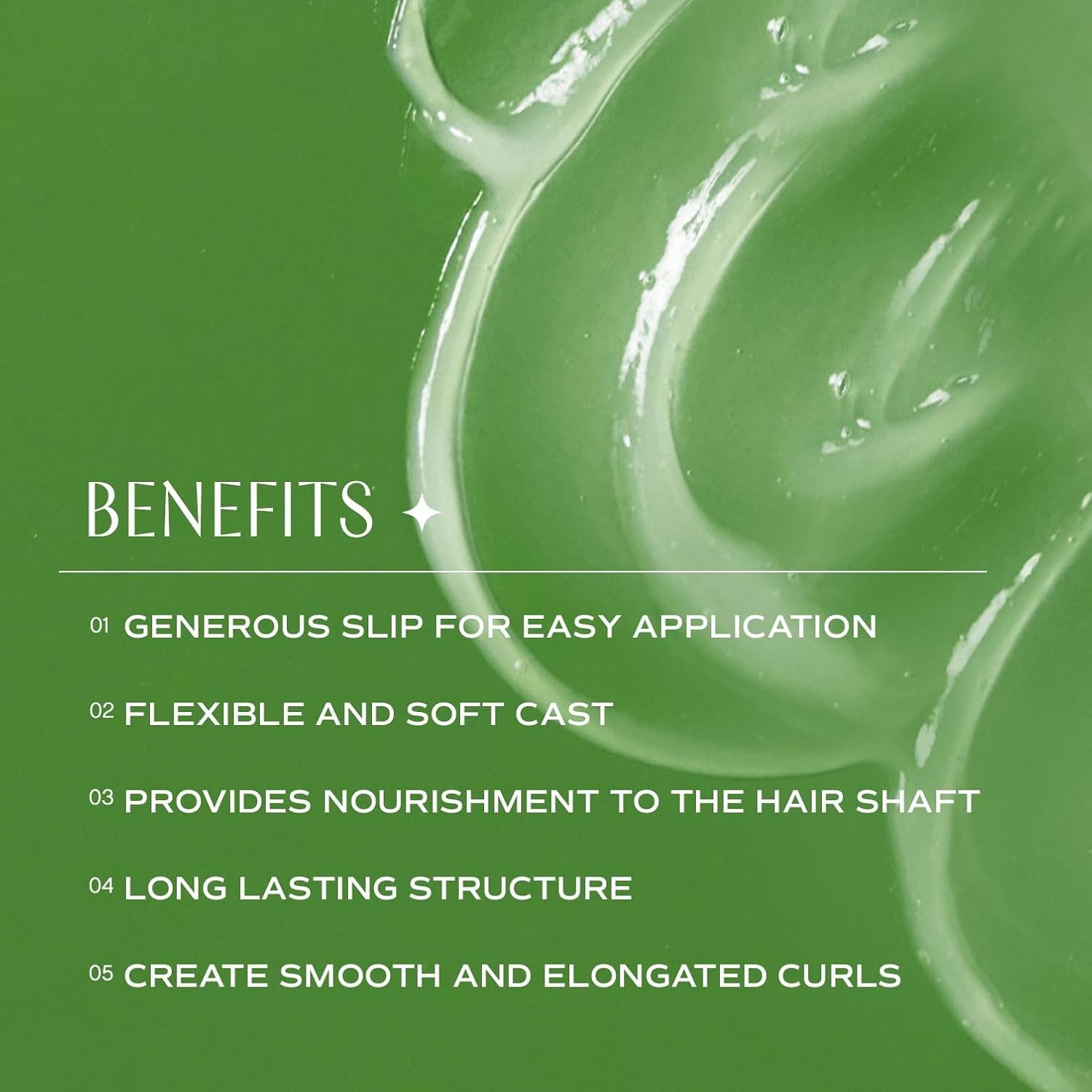 INNERSENSE I Create Curl Memory Gel application close-up highlights creamy texture for slip