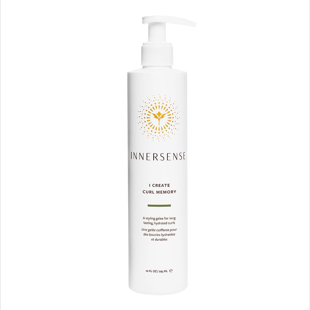 INNERSENSE I Create Curl Memory Gel bottle closeup for hydrating, flexible curl styling