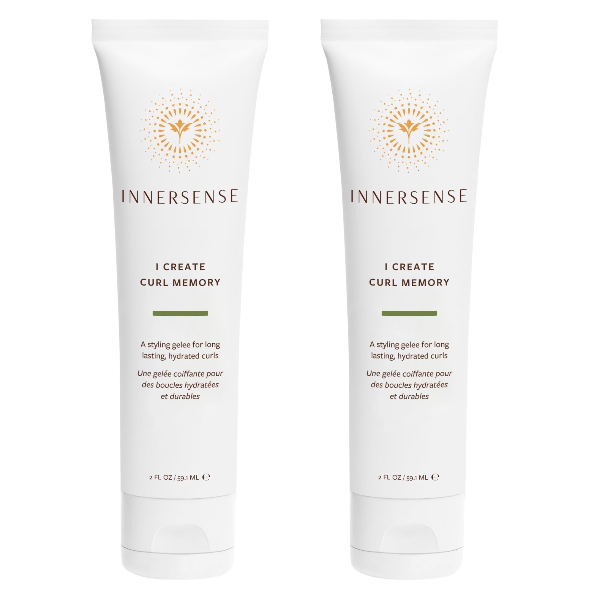 INNERSENSE I Create Curl Memory Gel bottle front shows strong hold and hydration.