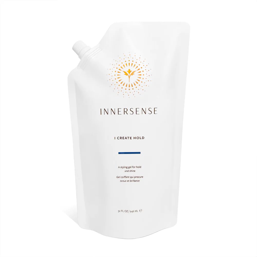 INNERSENSE I Create Hold Styling Gel bottle front shows natural hold and shine.