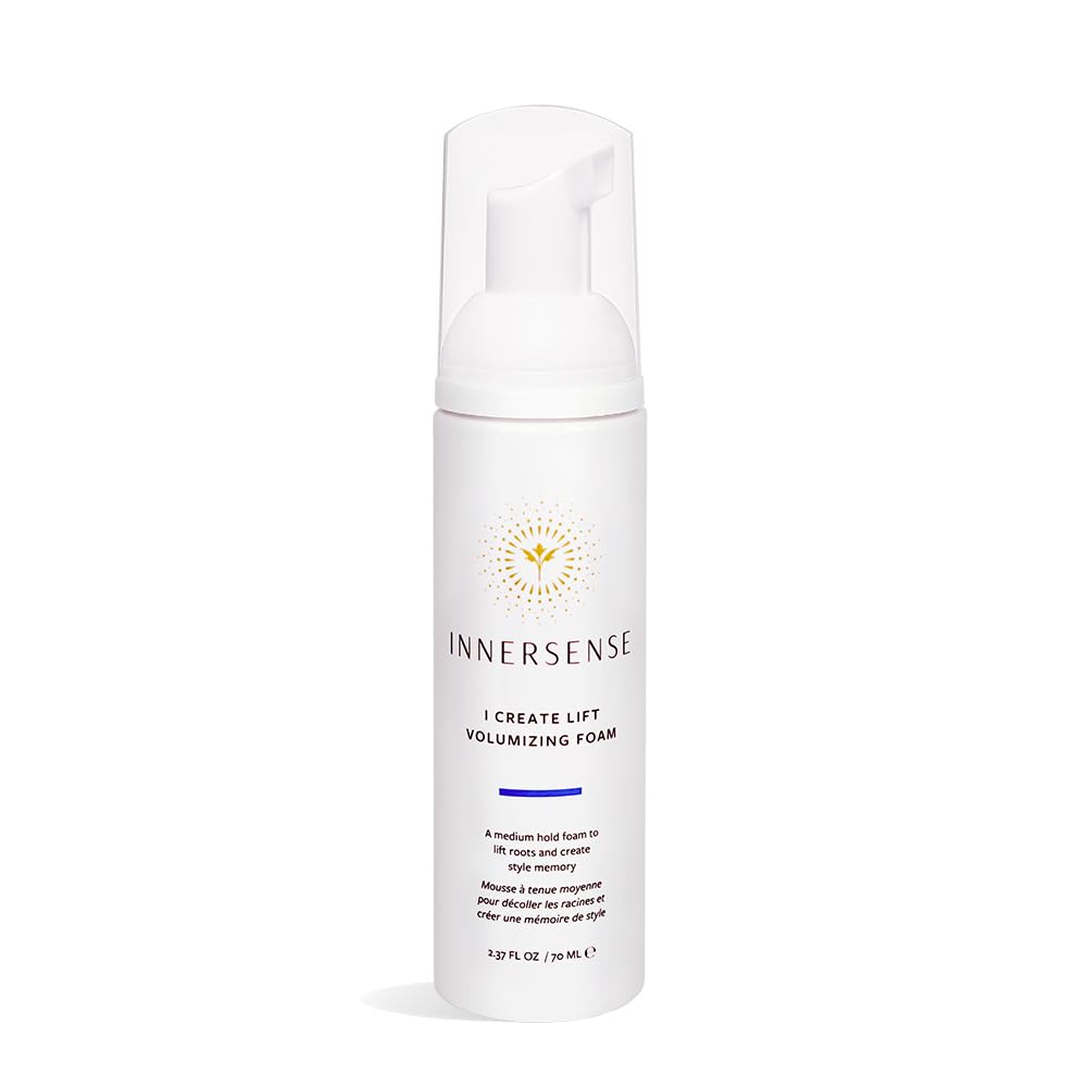 Innersense i Create Lift Foam bottle offers lightweight root lift and volume.