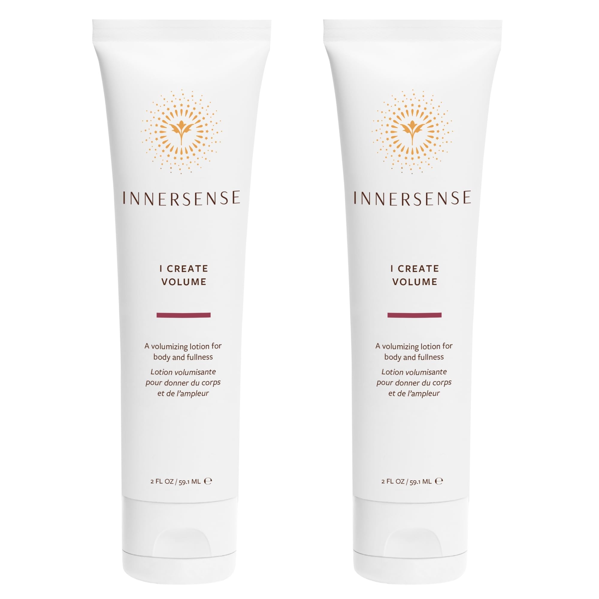 INNERSENSE I Create Volume lotion bottle for fuller hair and shine.