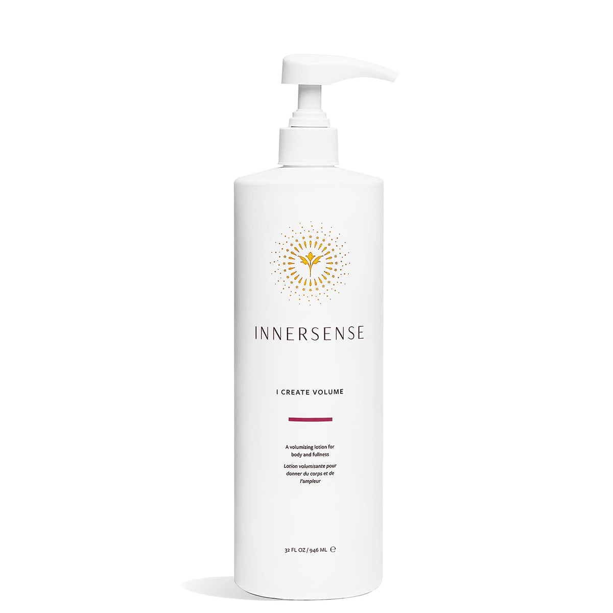 INNERSENSE I Create Volume Lotion pump-bottle shows 32oz size for fuller, voluminous hair