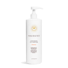 INNERSENSE natural color radiance conditioner bottle pouring preserves color while hydrating hair.