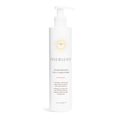 INNERSENSE Natural Color Radiance Daily Conditioner bottle demonstrates color-safe, gentle daily conditioning