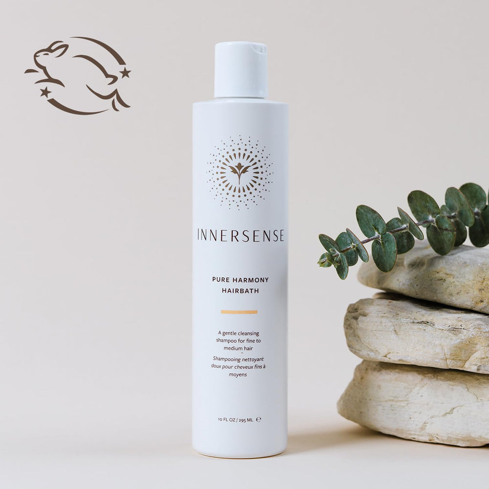 INNERSENSE Organic Beauty Hairbath Shampoo refill pouch supports eco-friendly, sustainable packaging.