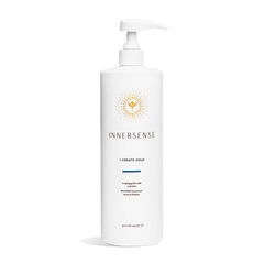 INNERSENSE I Create Hold Gel bottle-pour shows easy application for defined curls.