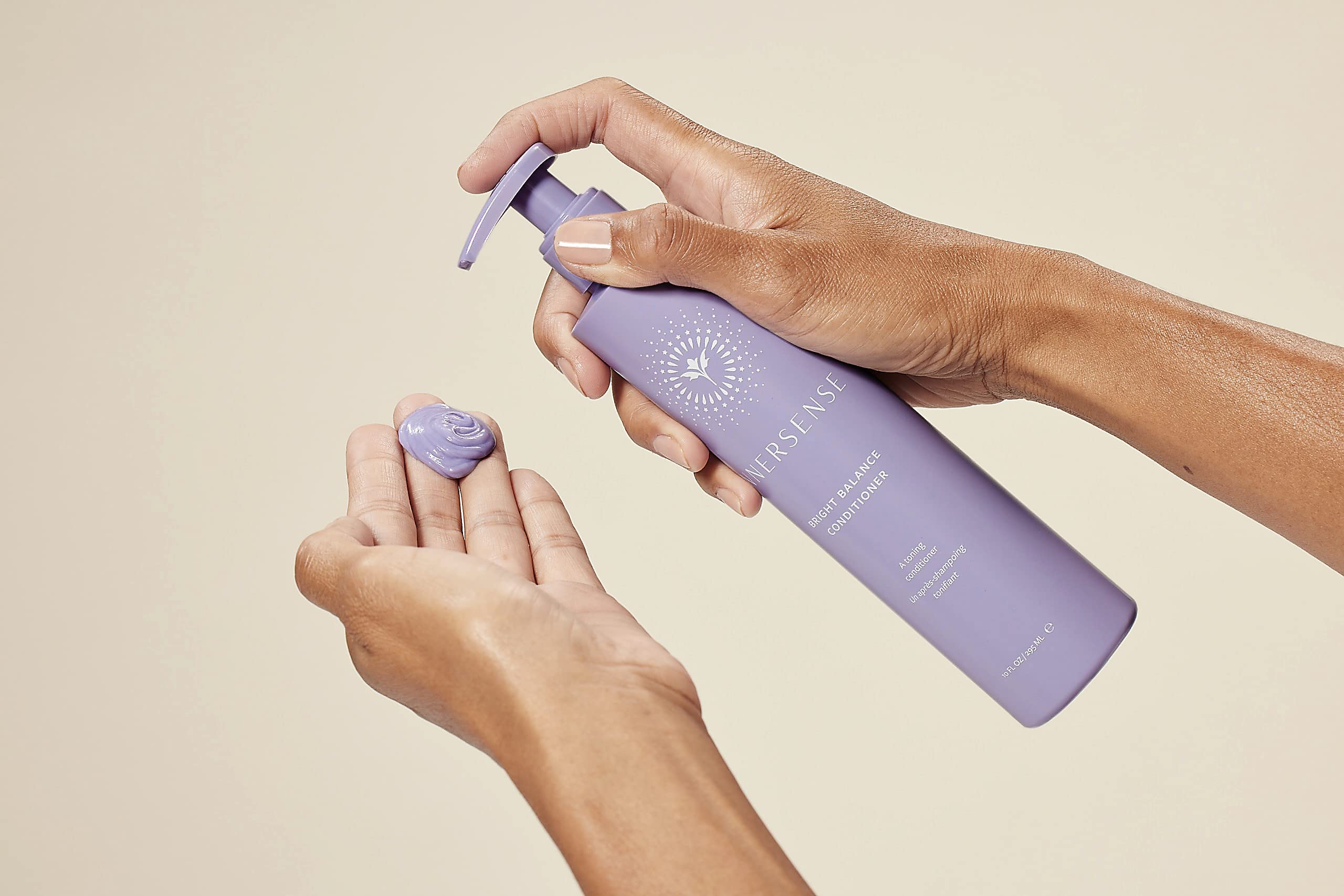 INNERSENSE packaging highlights 10 oz size and eco-conscious packaging for value.