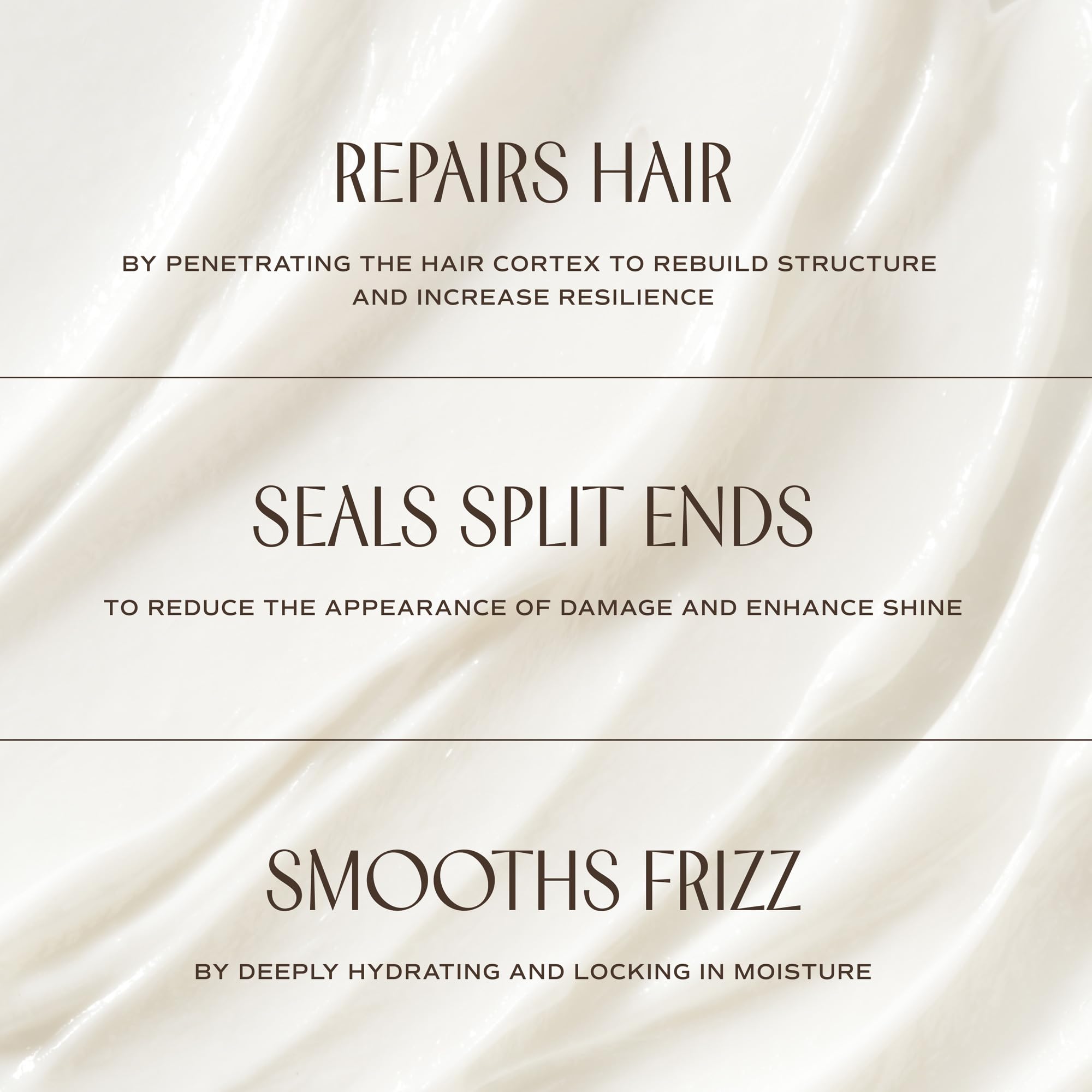 INNERSENSE Repair Hair Mask texture close-up highlighting rich, hydrating formula.
