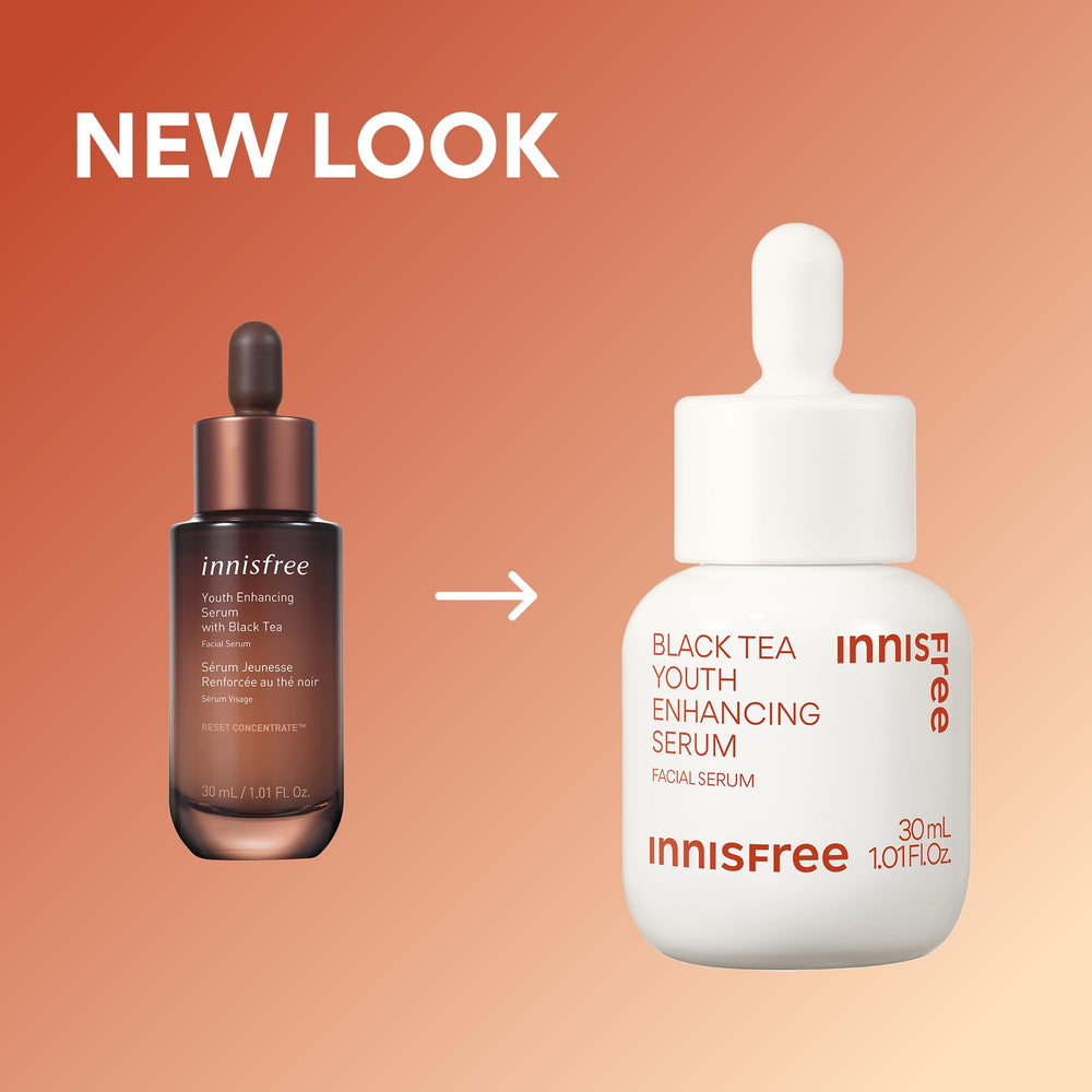 Innisfree Black Tea Youth Serum ingredients story emphasizes Jeju origin