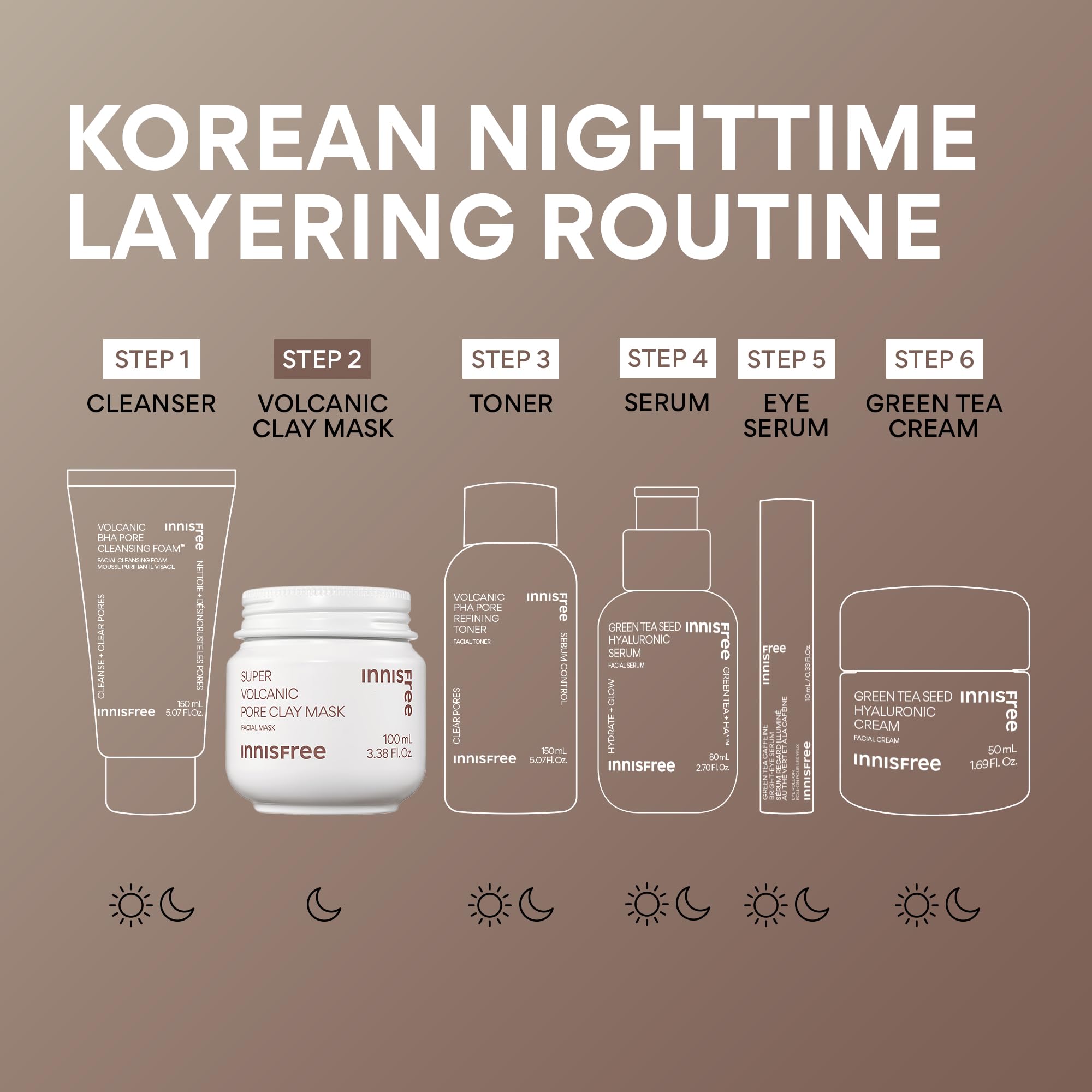 Innisfree Clay mask close-up texture highlighting smooth skin look