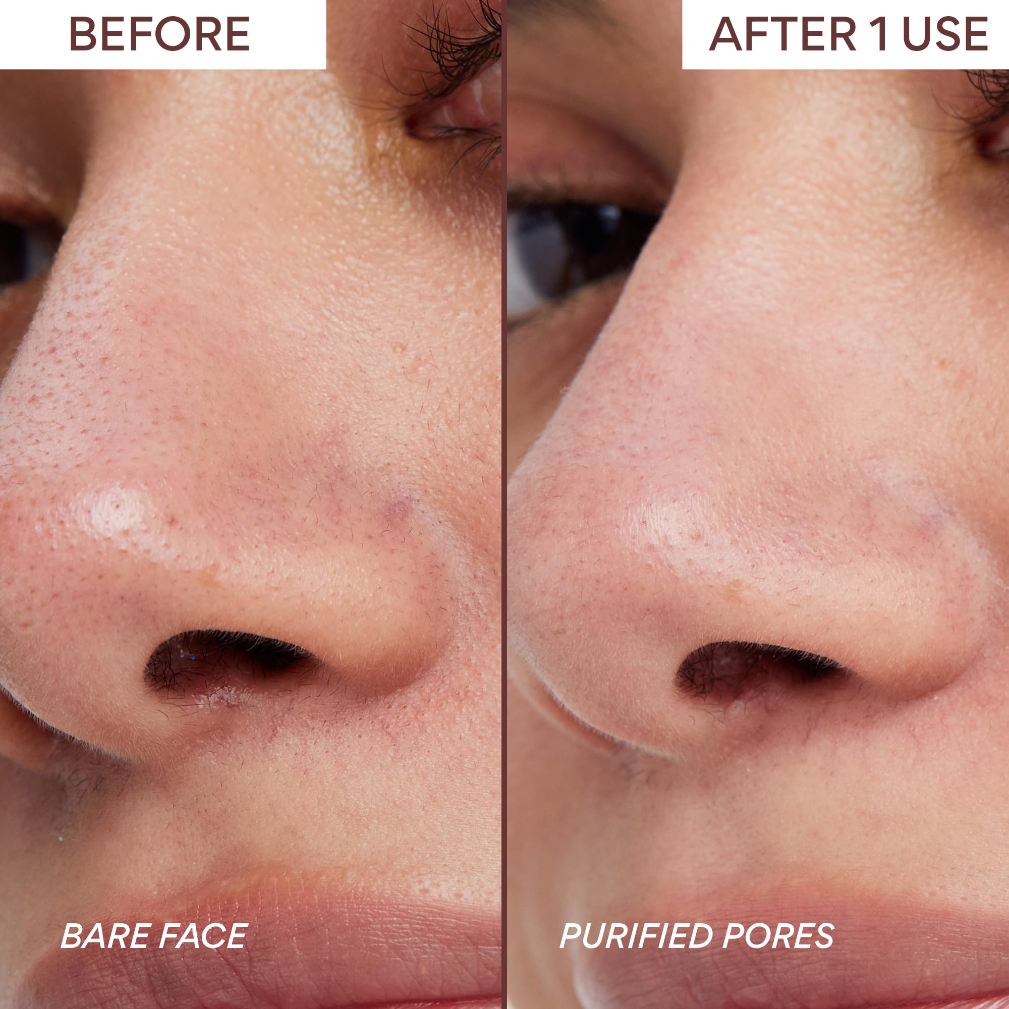 Innisfree Cooling clay mask during application demonstrates refreshing feel
