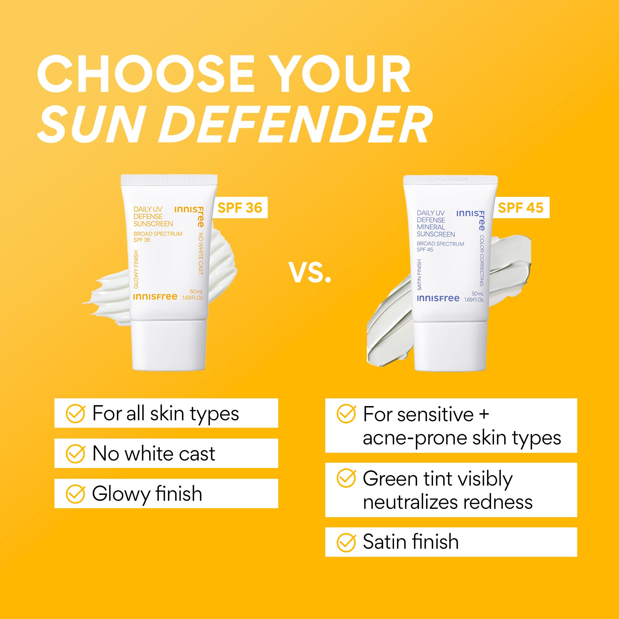 Innisfree Daily Mineral UV Defense Hawaii compliant mineral actives label.