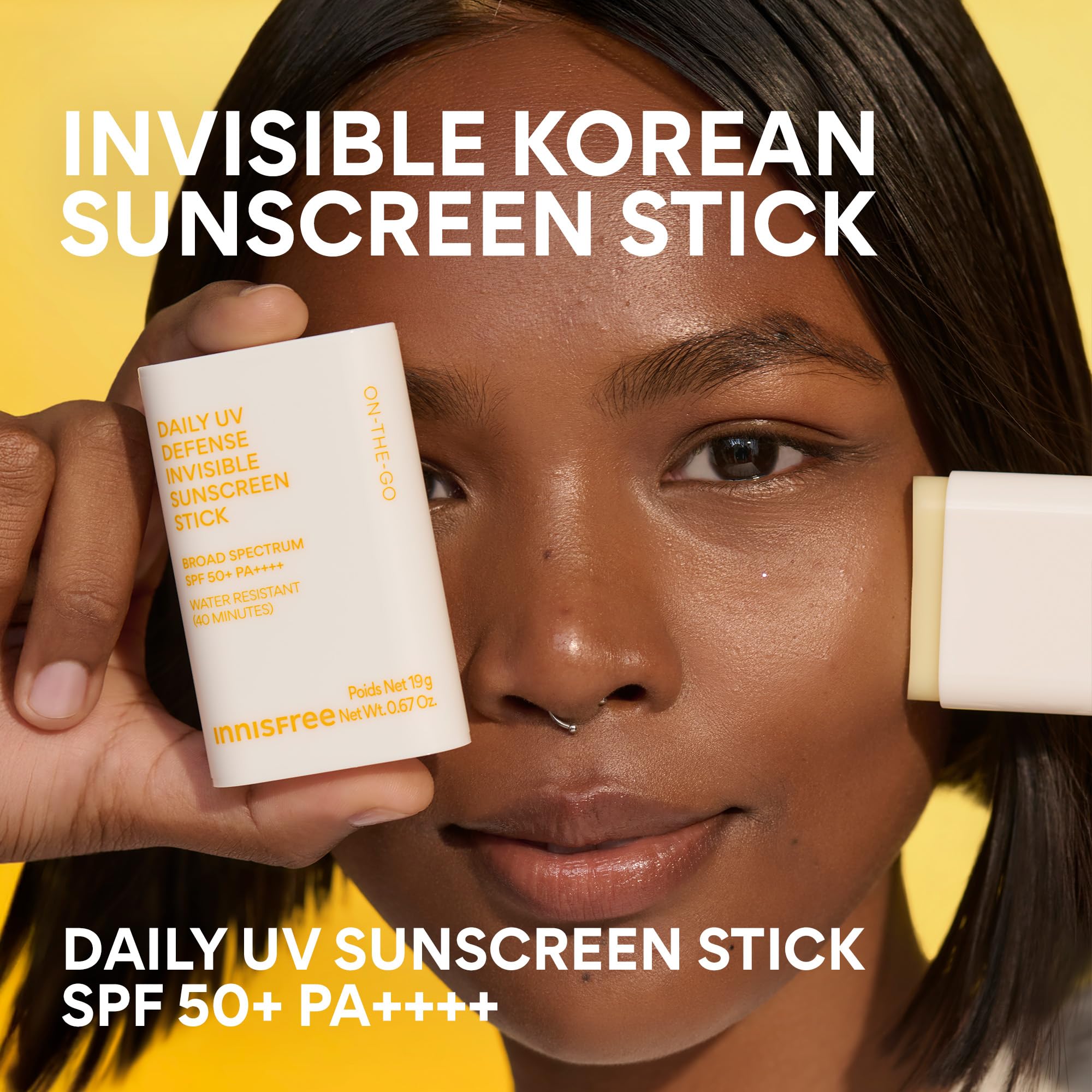 Innisfree Daily UV Defense Sunscreen Stick is compact for travel and on-the-go protection.
