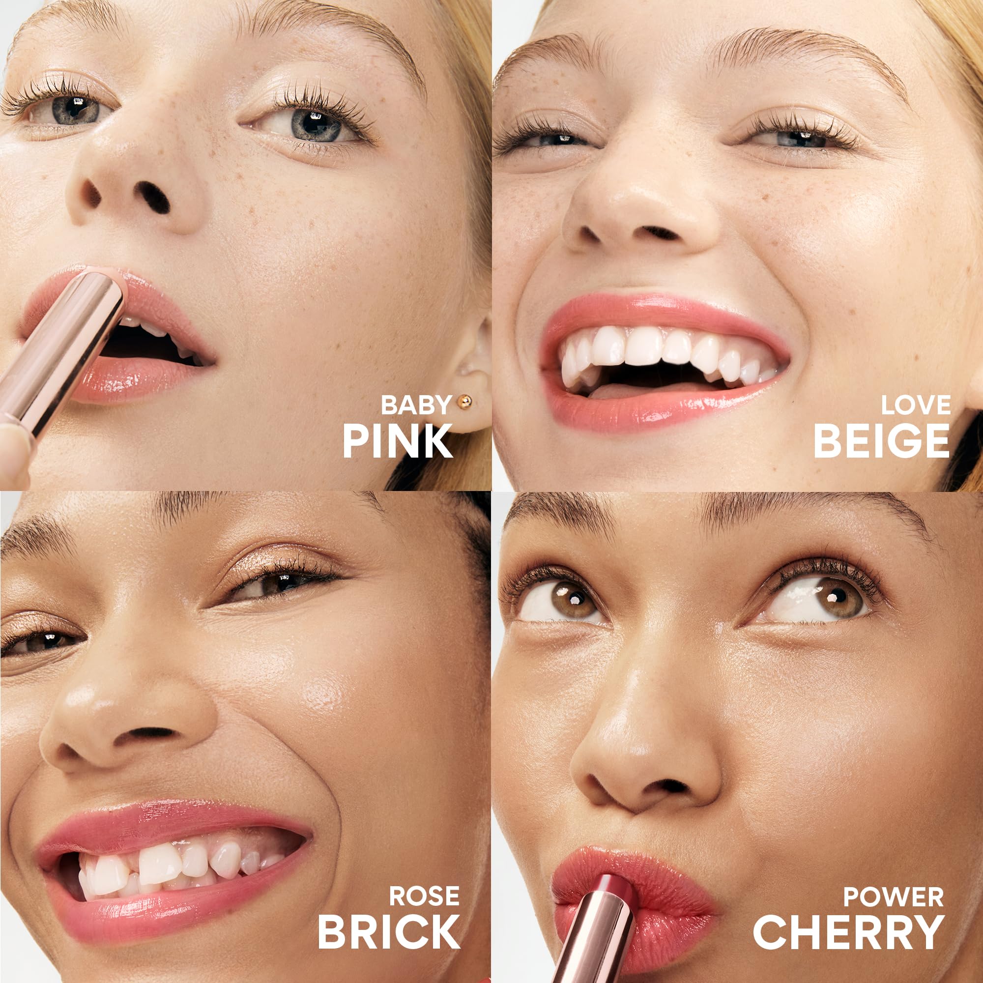 Innisfree Dewy Tint Lip Balm natural-glow swatch showing buildable tint shine