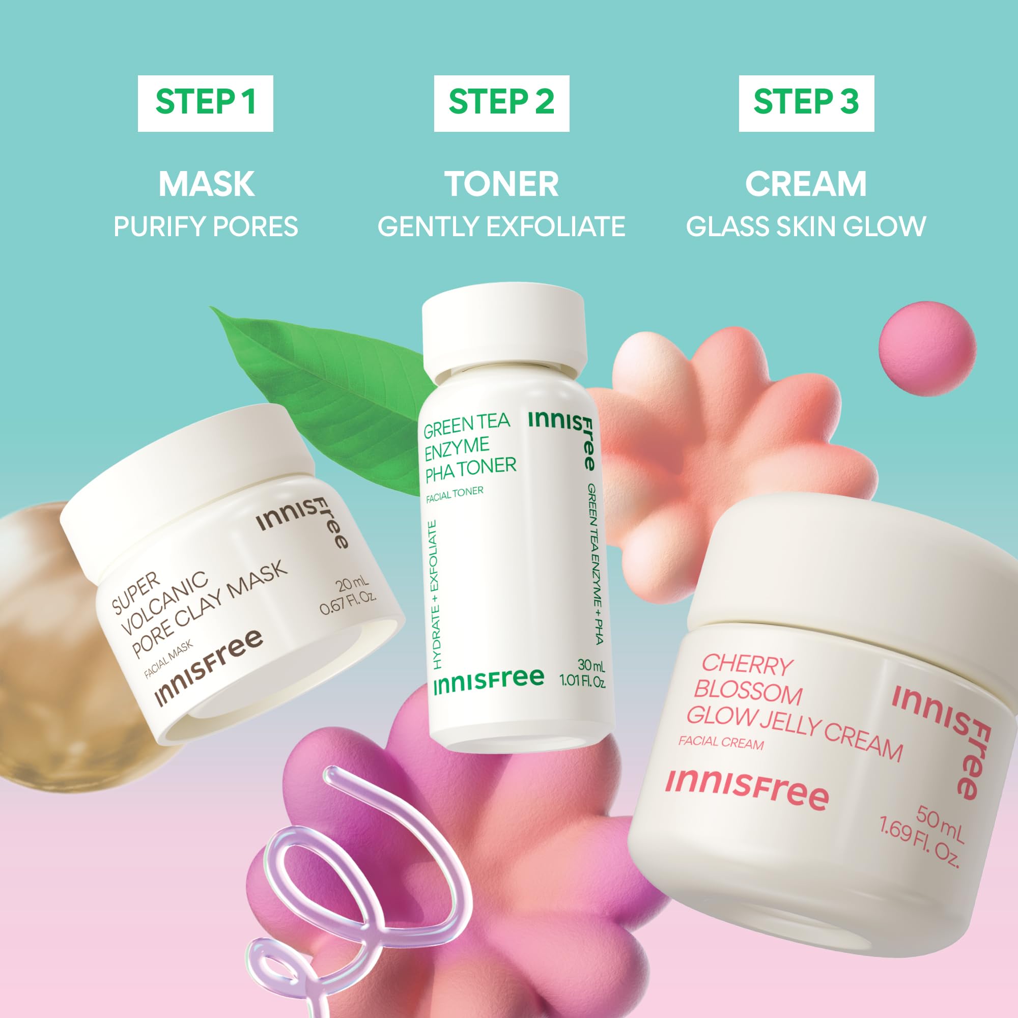 innisfree Glow + Brighten gift packaging ready for gifting.