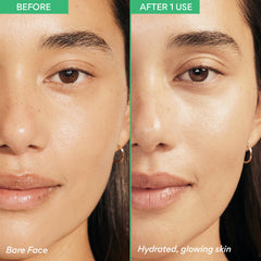 Swatch of Innisfree Green Tea Enzyme PHA Toner indicating gentle exfoliation and hydration