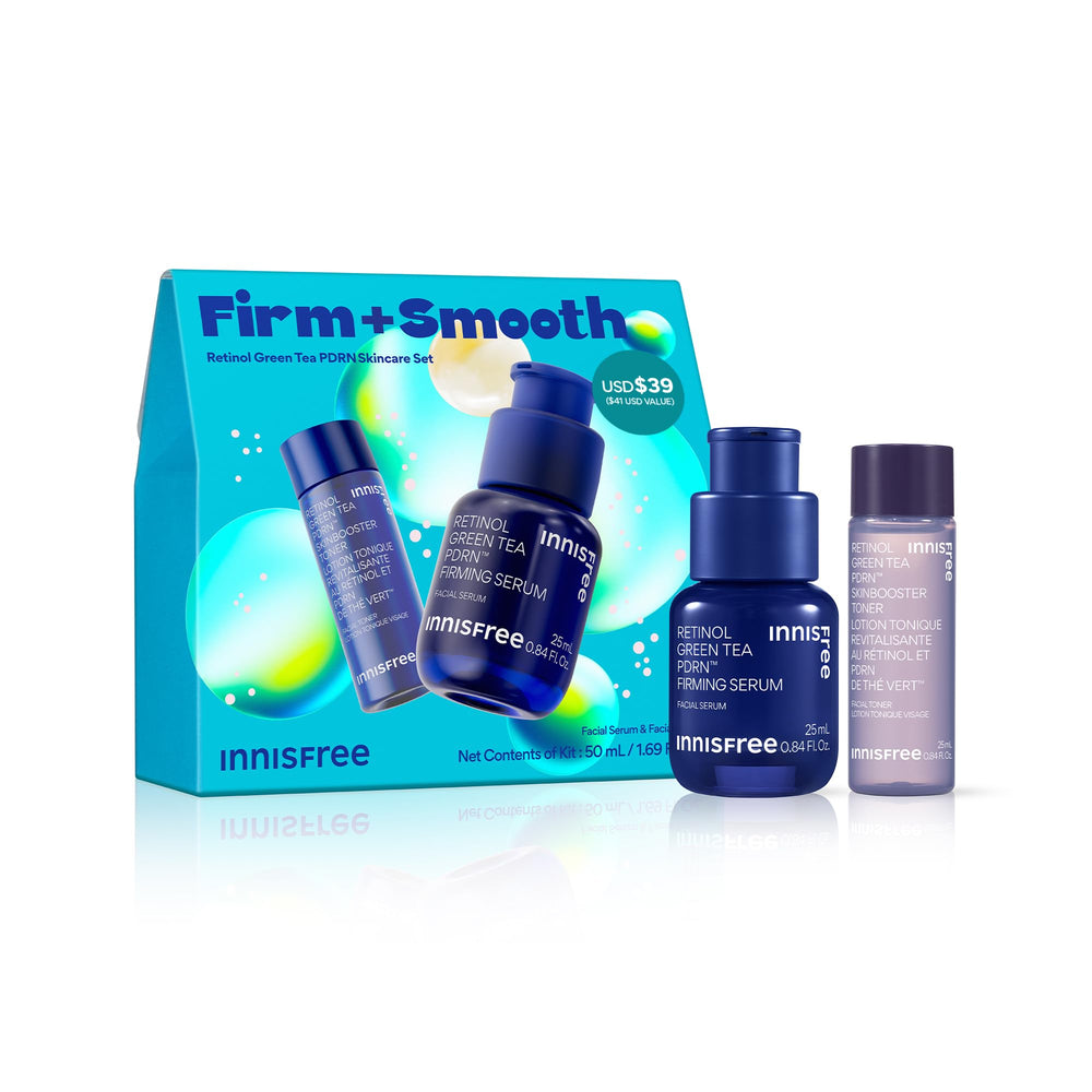 Innisfree Green Tea PDRN Firming Serum bottle for smoother, firmer skin