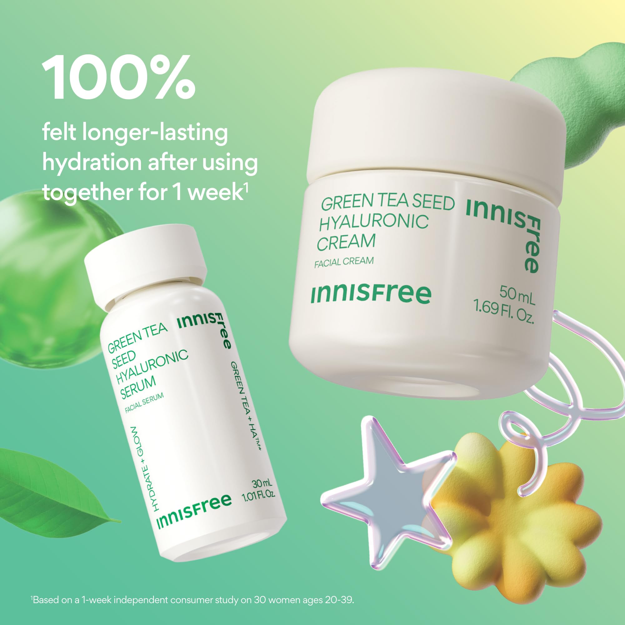 Innisfree Green Tea Seed Hyaluronic Cream tube—creamy moisture for lasting skin comfort