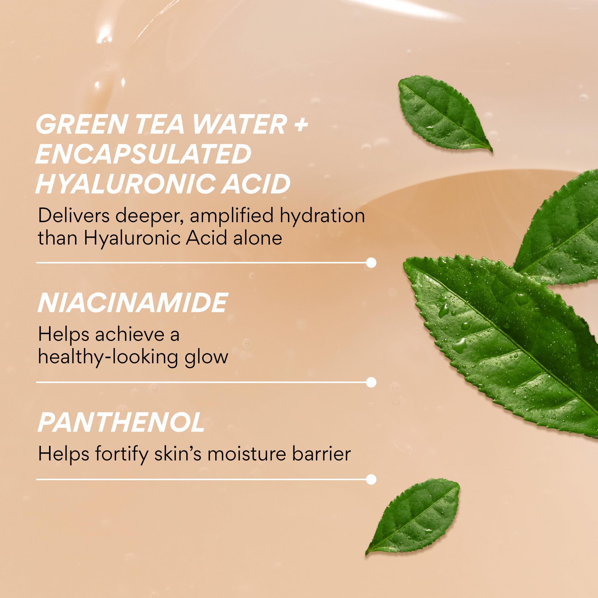 Applying the Innisfree serum to skin to boost hydration and glow