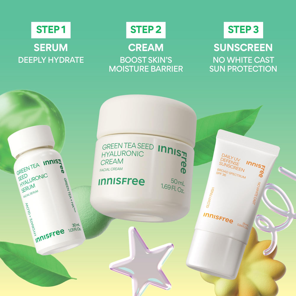 Innisfree Holiday Hydrate Set Packaging—compact travel-friendly skincare trio for hydrated skin