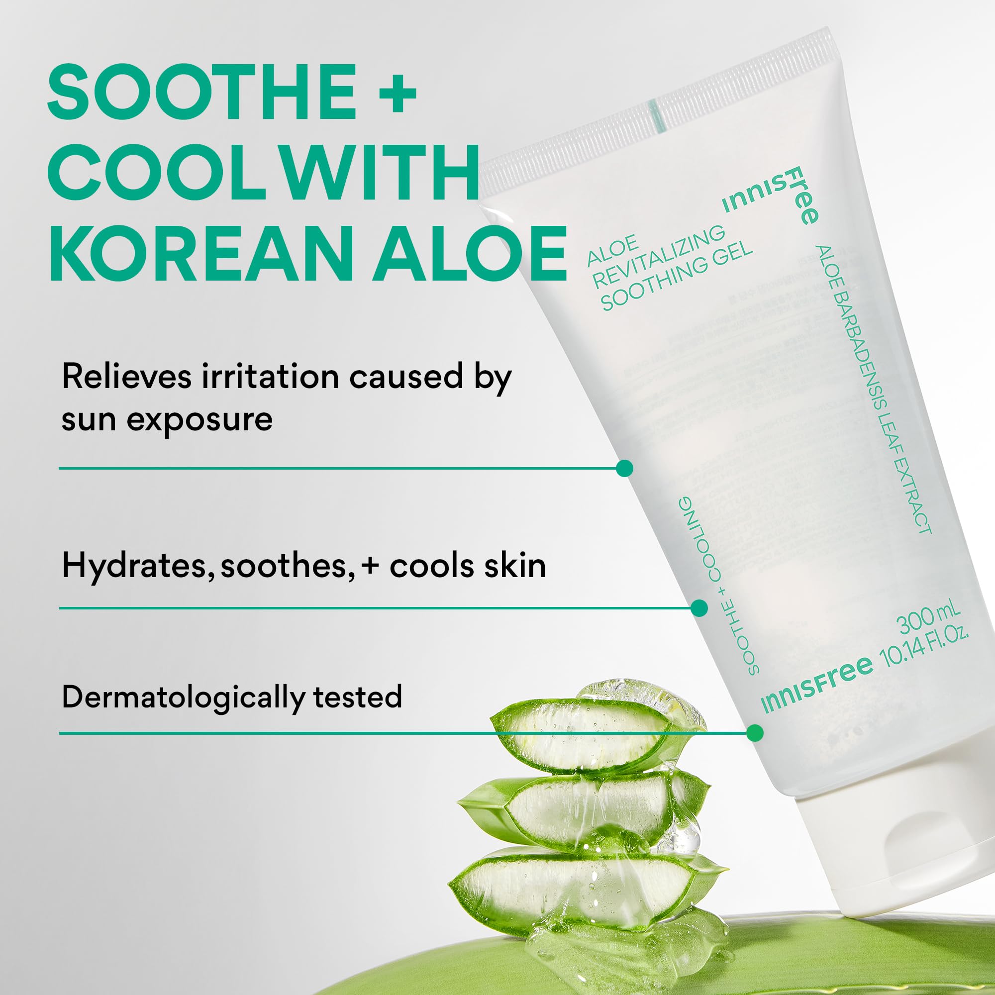 Innisfree Jeju Aloe Extract boosts moisture and refreshes tired-looking skin.
