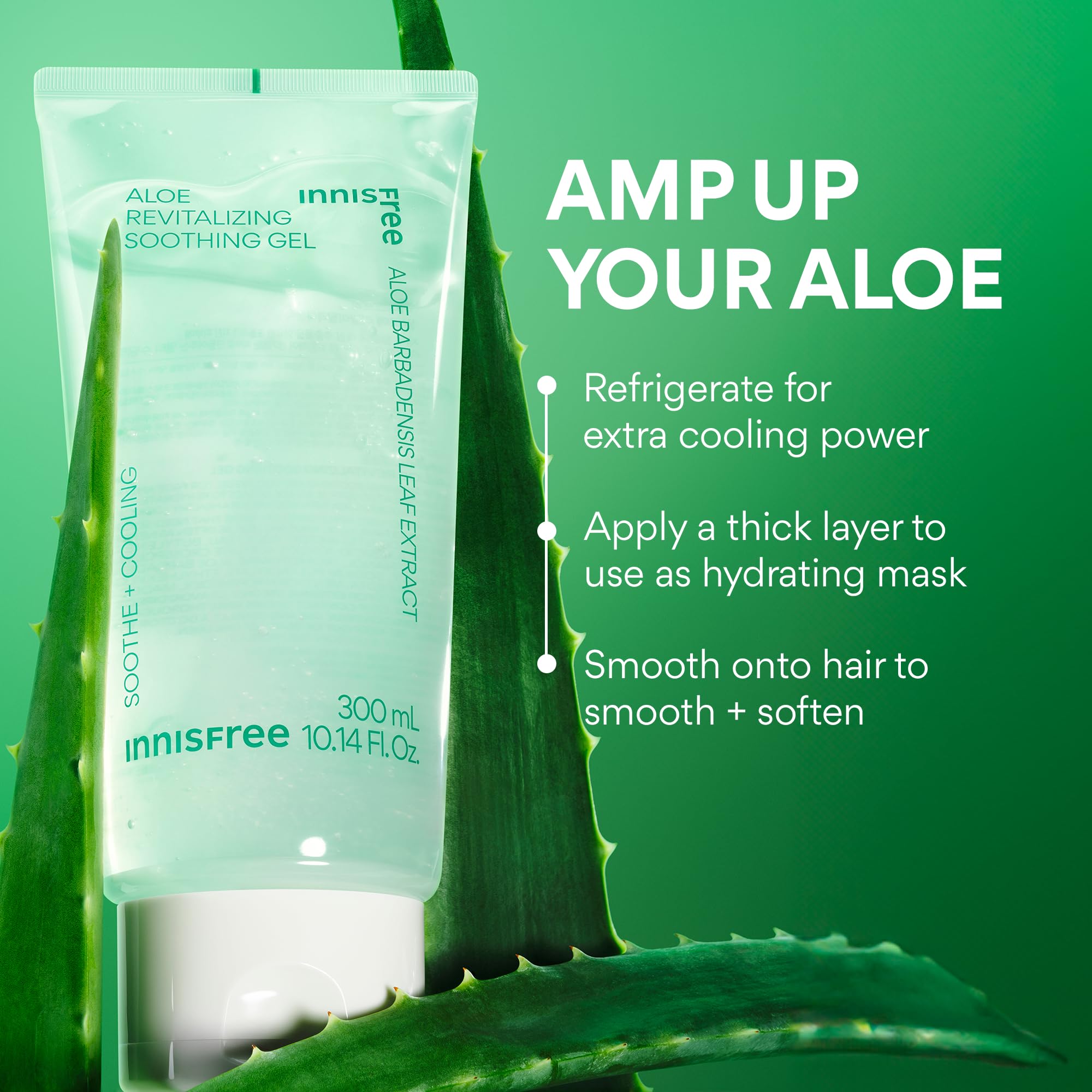 Innisfree Lightweight gel absorbs quickly, leaving no greasy residue on skin.