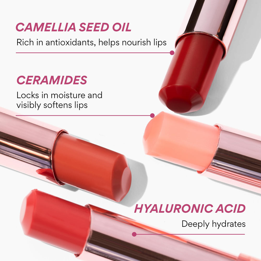 Innisfree lip balm with hyaluronic acid delivers hydration.