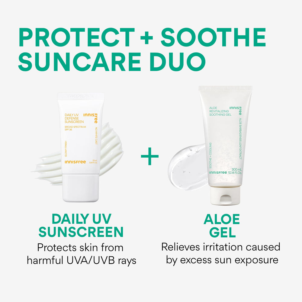 Innisfree Aloe Vitalizing Gel helps maintain the moisture barrier for comfortable skin.