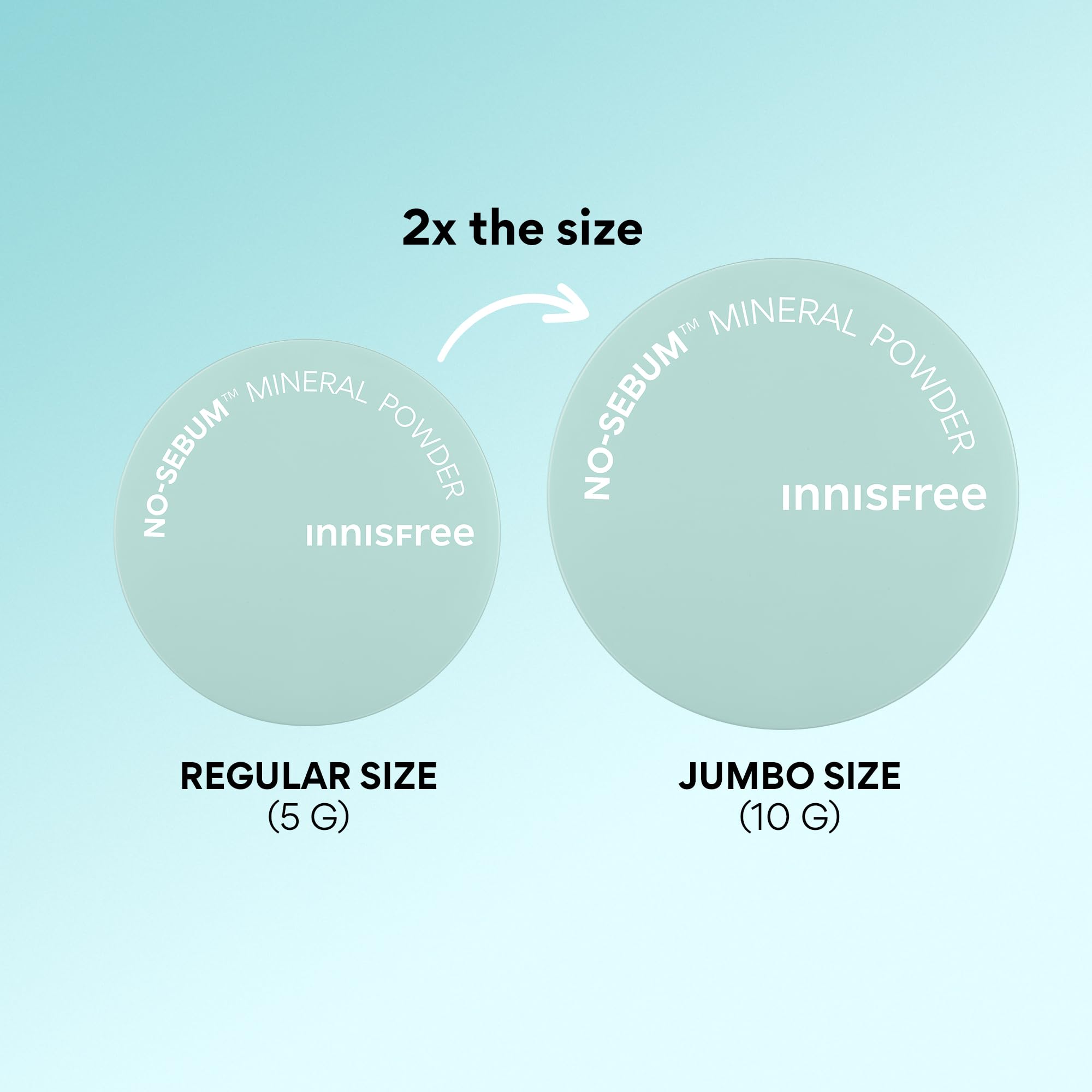 Innisfree No Sebum Matte Powder brush application for light, set makeup.