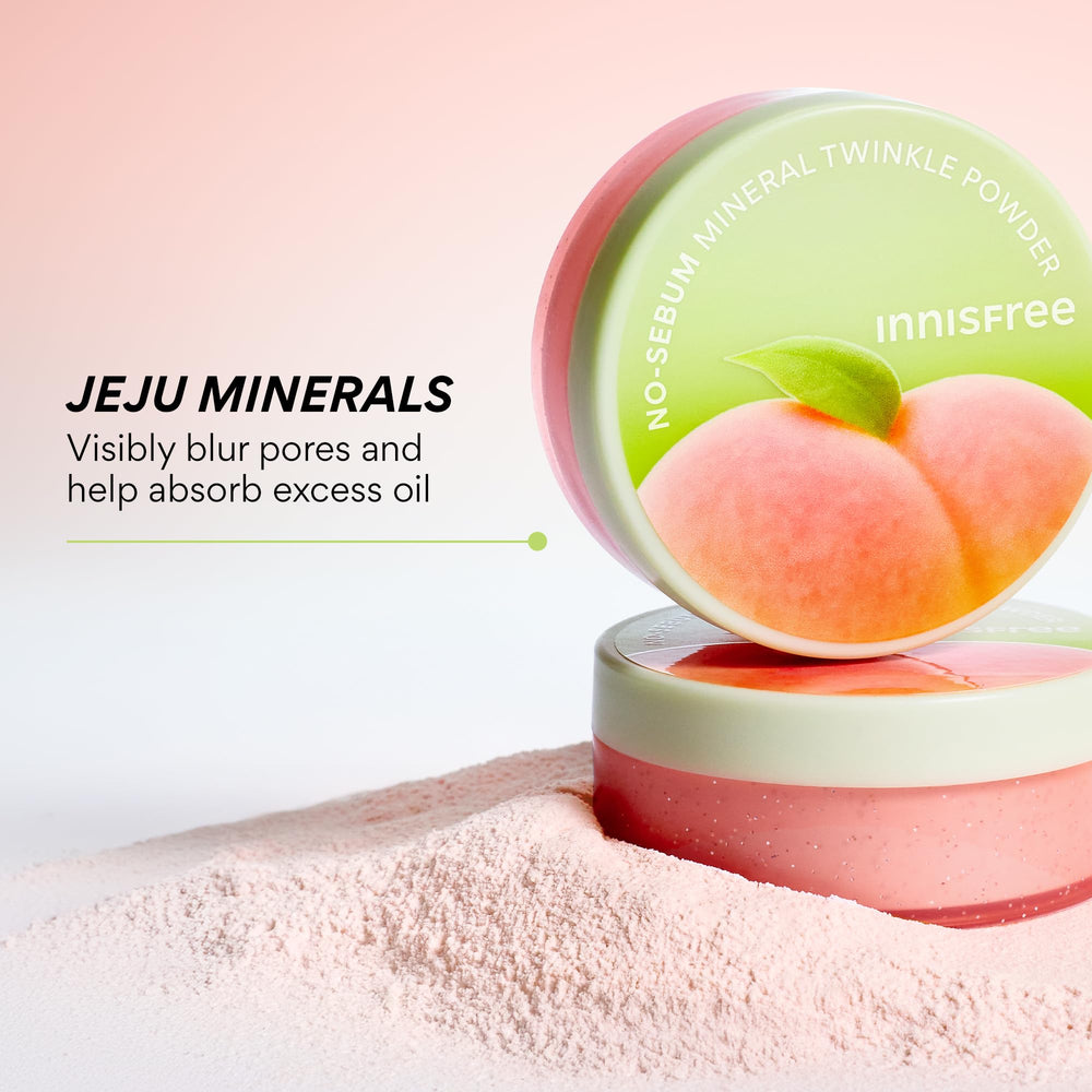 Innisfree No Sebum Powder spring packaging highlighting limited edition vibe.
