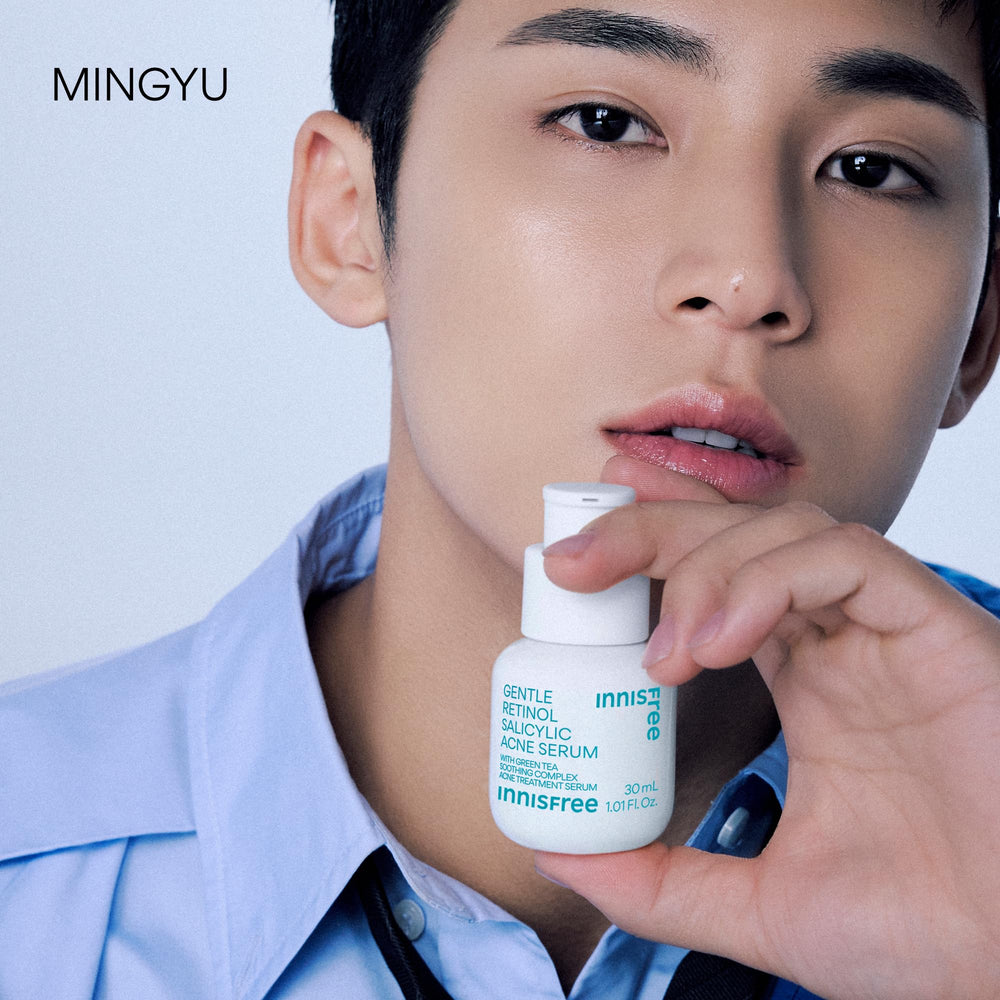 Innisfree noncomedogenic label signals gentle use for sensitive skin.