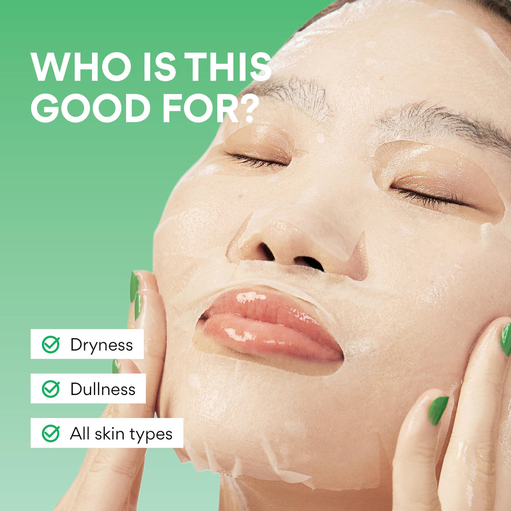 Innisfree Pomegranate Energy Mask sheet texture ready for easy, fast absorption.