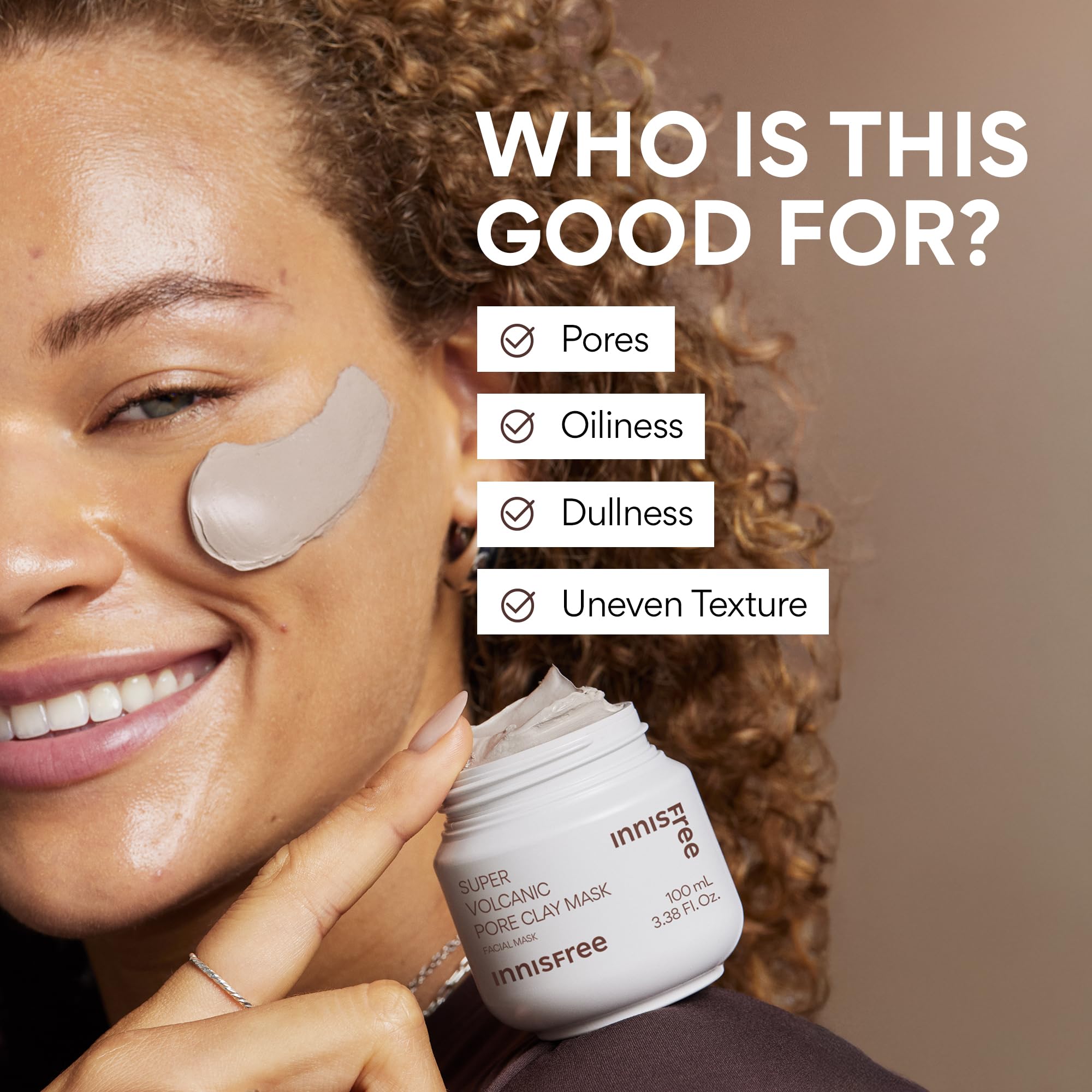 Innisfree Pores look cleaner after use in close-up