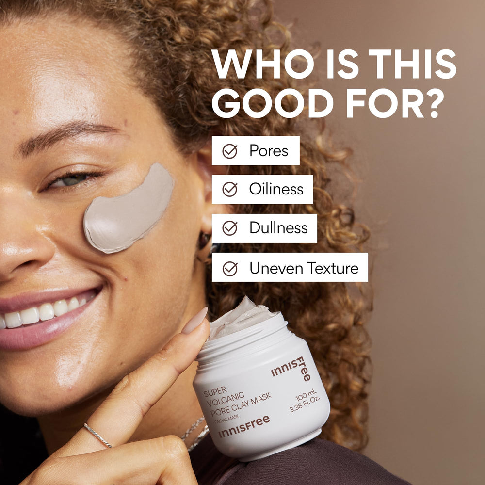 Innisfree Pores look cleaner after use in close-up